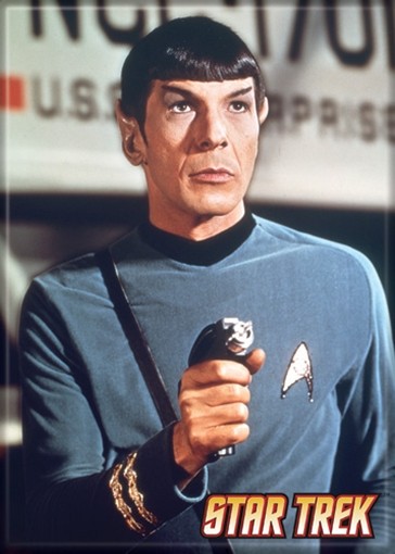 Star Trek: The Original Series Spock Holding a Phaser Magnet, NEW UNUSED picture