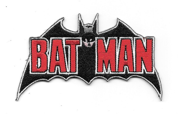 Batman 1960's Cape Comic Book Logo Embroidered Patch, NEW UNUSED picture