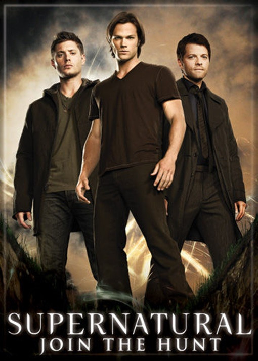 Supernatural TV Series Sam, Dean and Castiel Trio Refrigerator Magnet NEW UNUSED picture