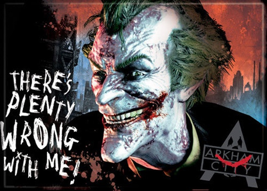 DC Comics Batman, Arkham City Video Game Joker Art Image Refrigerator ...