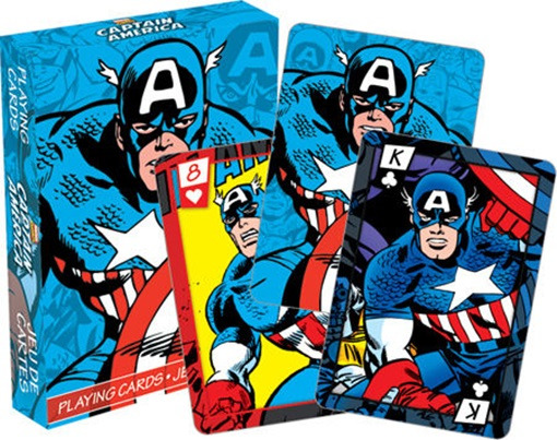 Marvel's Captain America Comic Art Poker Playing Cards Deck Series 2, NEW SEALED picture