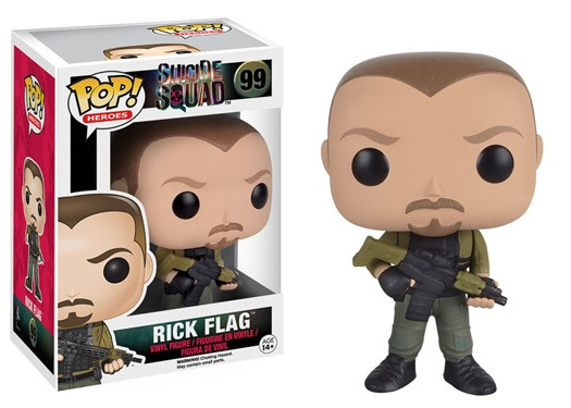 Suicide Squad Rick Flag Vinyl POP! Figure Toy #99 FUNKO NEW MIB picture