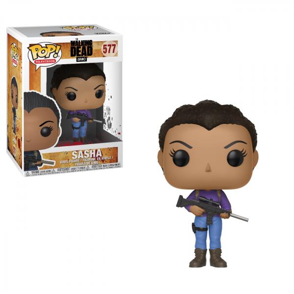The Walking Dead TV Series Sasha with Rifle Vinyl POP! Figure Toy #577 NEW MIB picture