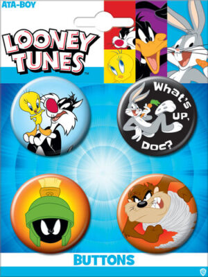Looney Tunes Animation Images Round 4 Button Set #2 NEW MINT ON CARD picture