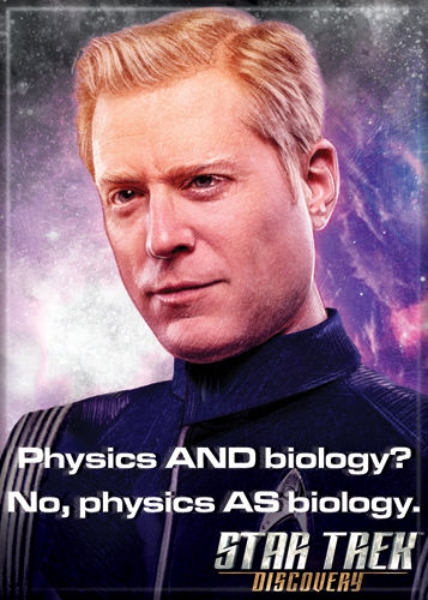 Star Trek Discovery Paul Stamets No, Physics AS Biology Fridge Magnet NEW UNUSED picture