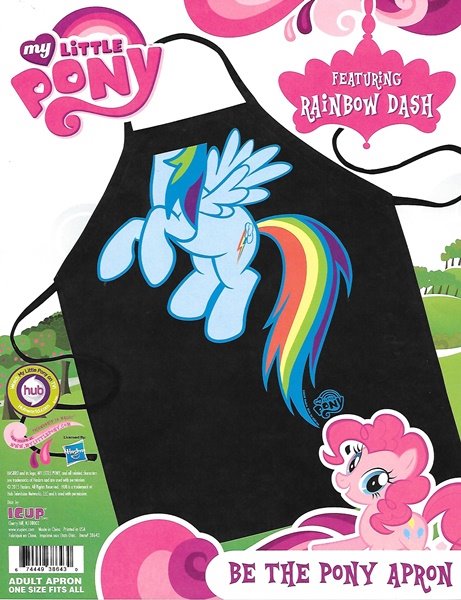 My Little Pony Rainbow Dash Figure Be The Pony Adult Polyester Apron NEW UNUSED