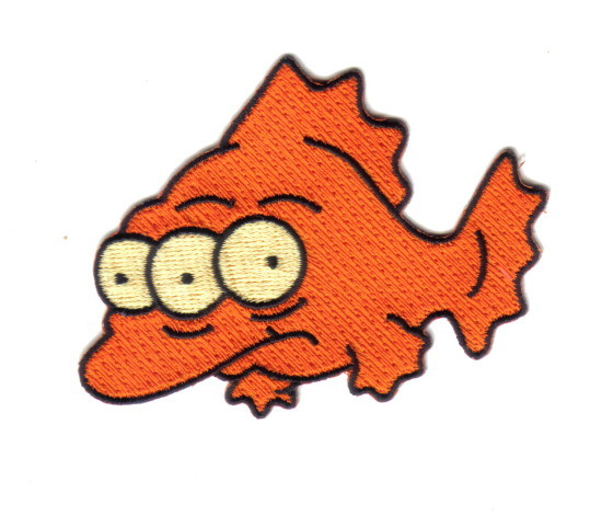 The Simpsons Blinky, The Three Eyed Mutant Fish Embroidered Patch, NEW UNUSED picture