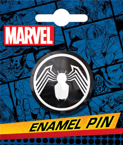 Marvel Comics Venom Spider Logo Thick Metal Enamel Pin NEW UNUSED Spider-Man picture