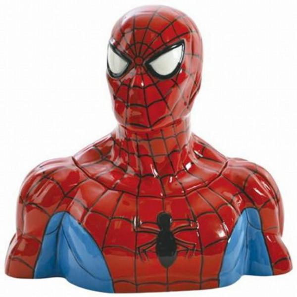 Marvel Comics The Amazing Spider-Man Figure Ceramic Cookie Jar NEW UNUSED