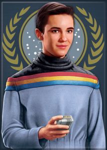 Star Trek: The Next Generation Wesley Crusher Art Image Refrigerator Magnet NEW