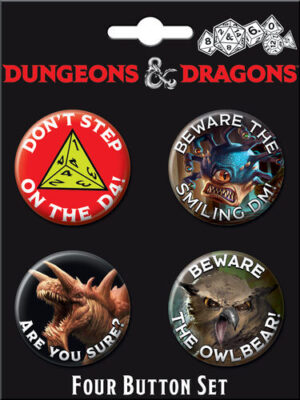 Dungeons & Dragons Gaming Images Round 4 Button Set #3 NEW MINT ON CARD