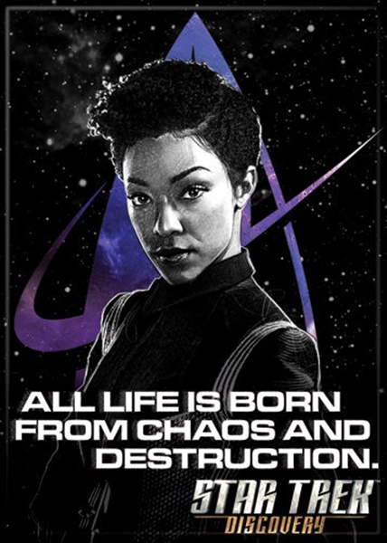 Star Trek Discovery Michael Life Is Born From Destruction Fridge Magnet UNUSED