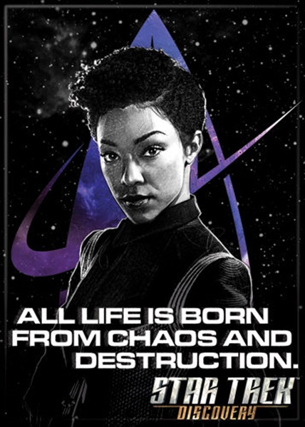 Star Trek Discovery Michael Life Is Born From Destruction Fridge Magnet UNUSED picture