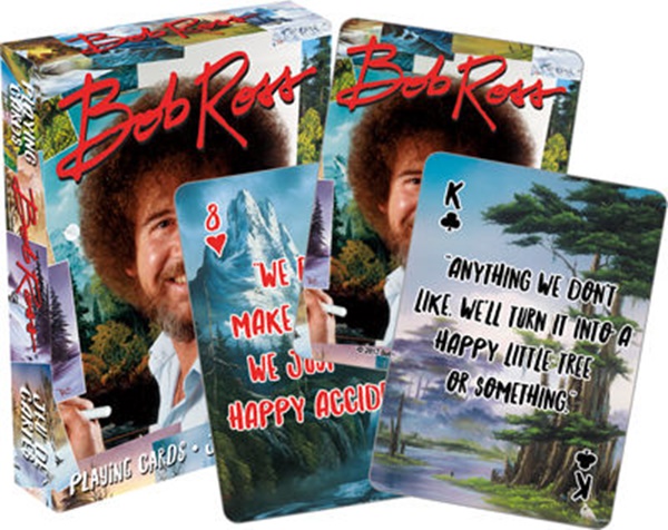 Bob Ross Joy of Painting Photo Illustrated Poker Size Playing Cards NEW SEALED picture