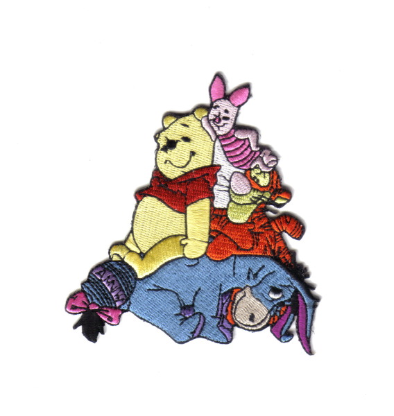 Walt Disney's Winnie the Pooh and Friends Group Embroidered Patch NEW UNUSED picture