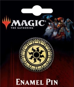 Magic the Gathering Card Game White Plains Mana Logo Metal Enamel Pin NEW UNUSED