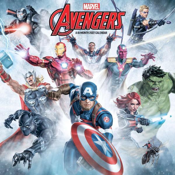 Marvel Comics The Avengers 16 Month 2022 Wall Calendar NEW SEALED