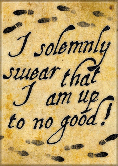 Harry Potter I Solemnly Swear That I Am Up To No Good Refrigerator Magnet NEW