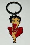 Betty Boop Marilyn Monroe Impression Metal Enamel Key Chain Max Fleischer NEW