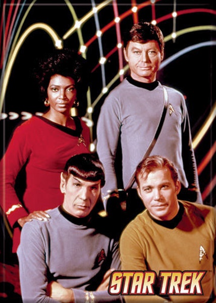Star Trek: The Original Series Uhura, Spock, McCoy and Kirk Magnet, NEW UNUSED picture