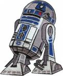 Star Wars R2-D2 Droid Standing Figure Image Embroidered Die-Cut Patch NEW UNUSED