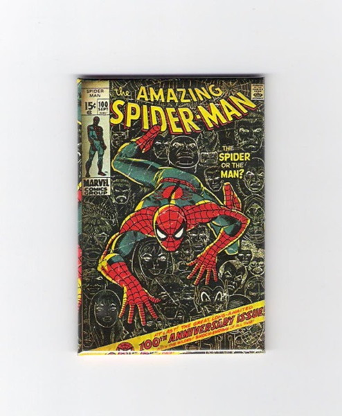 Amazing Spider-Man 100th Issue Comic Book Cover Refrigerator Magnet, NEW UNUSED picture