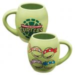Teenage Mutant Ninja Turtles 18 oz. Oval Ceramic Coffee Mug, NEW UNUSED