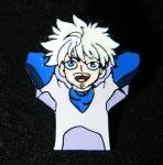 Hunter X Hunter Anime Killua Zoldyck Relaxed Image Metal Enamel Pin NEW UNUSED