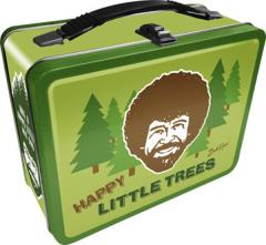 Bob Ross Joy of Painting Happy Little Trees Large Carry All Tin Tote Lunchbox