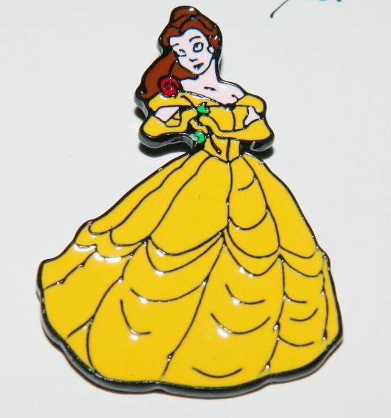 Walt Disney's Beauty and the Beast Belle Standing Metal Enamel Pin NEW UNUSED