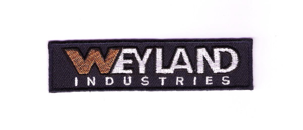 Aliens vs Predator Movie Weyland Industries Logo Embroidered Patch, NEW UNUSED