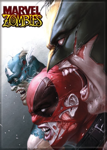 Marvel Comics Zombies Captain America Deadpool Wolverine Refrigerator Magnet NEW