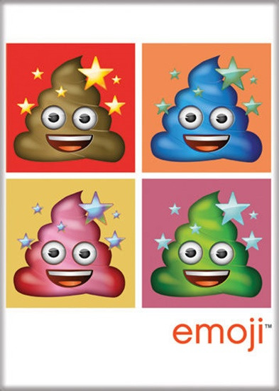 Emoji Sh**s (Poops) Art Image Refrigerator Magnet, NEW UNUSED