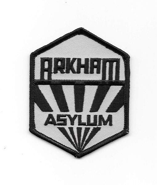 Batman Arkham Asylum Sanatorium Logo Embroidered Patch, NEW UNUSED picture