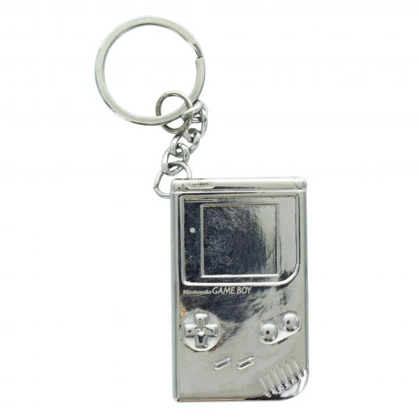Nintendo Game Boy Shiny Chrome 3D Metal Key Chain Key Ring NEW UNUSED picture
