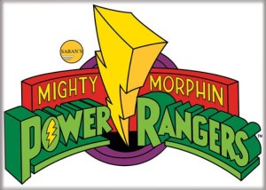 Mighty Morphin Power Rangers Name Logo Refrigerator Magnet NEW UNUSED