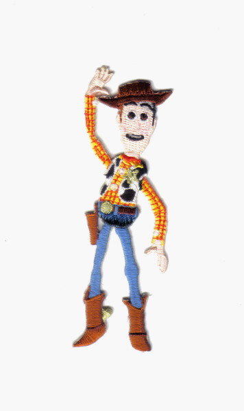 Walt Disney's Toy Story Woody Figure Waving Embroidered Patch, NEW UNUSED