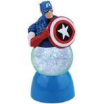 Captain America with Shield Figure Lighted 35mm Sparkler Water Globe NEW BOXED