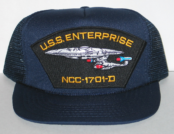 Star Trek : The Next Generation NCC-1701-D Logo Hat Patch Black Baseball Cap Hat