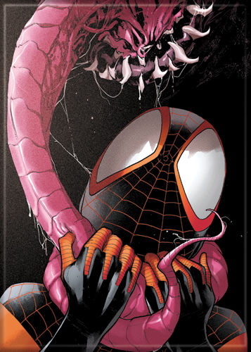 Marvel Comics Spider-Man Morales and Tongue Comic Art Refrigerator Magnet UNUSED