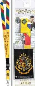 Harry Potter Hogwarts School Colors and Name Lanyard with Logo Badge Holder NEW