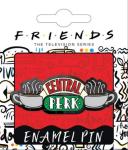 Friends TV Series Central Perk Logo Thick Metal Enamel Pin NEW CARDED