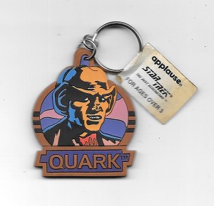 Star Trek: Deep Space Nine TV Series Quark Rubber Key Chain 1994 NEW UNUSED picture