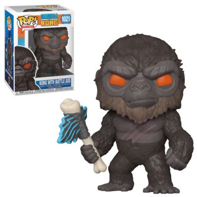 Godzilla vs Kong, Kong with Battle Axe Vinyl POP Figure Toy #1021 FUNKO NEW NIB