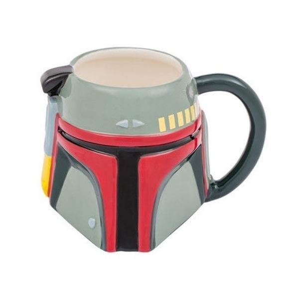 Star Wars Boba Fett Sculpted Helmet 20 Ounce Ceramic Coffee Mug, NEW UNUSED picture