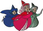 Walt Disney's Sleeping Beauty Fairy Godmothers Embroidered Patch NEW UNUSED
