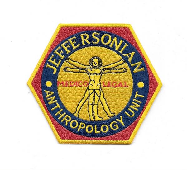 Bones TV Series Jeffersonian Institute Logo Embroidered Patch NEW UNUSED