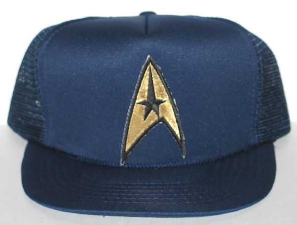 Star Trek The Original Series Command Logo Patch on a Blue Baseball Cap Hat NEW