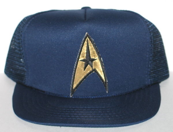 Star Trek The Original Series Command Logo Patch on a Blue Baseball Cap Hat NEW picture