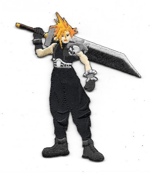Final Fantasy VII Video Game Cloud Strife Figure Embroidered Patch NEW UNUSED